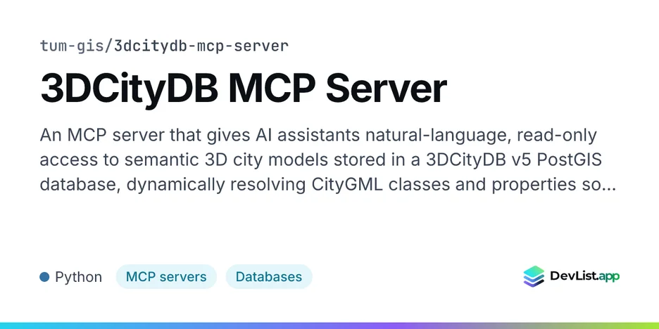 3DCityDB MCP Server