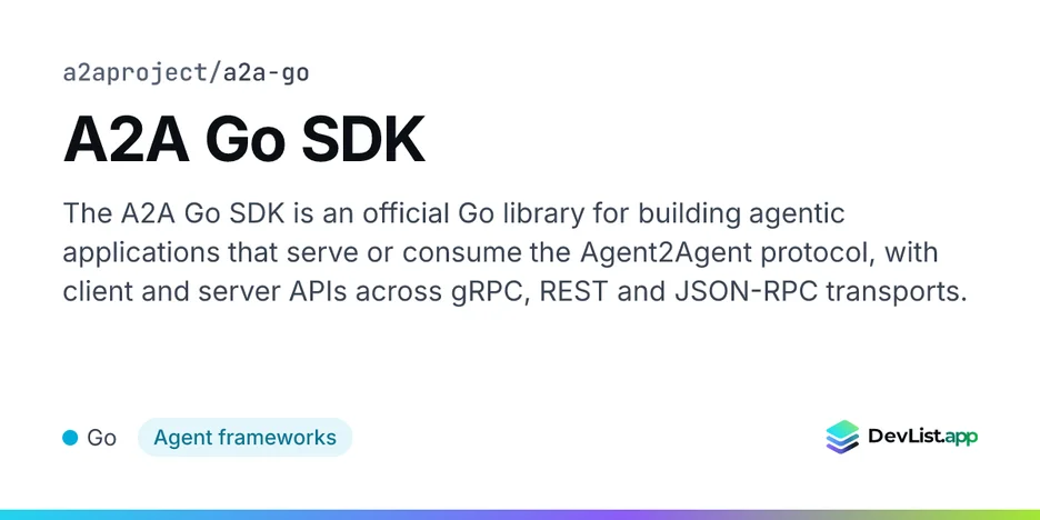 A2A Go SDK