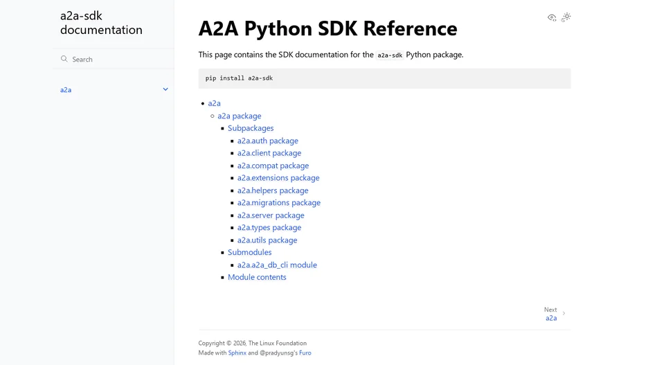 A2A Python SDK
