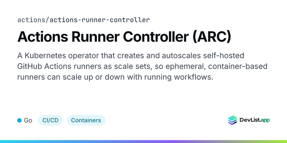 Actions Runner Controller (ARC)