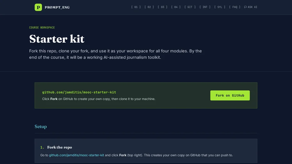 Advanced prompt engineering for journalists — starter kit