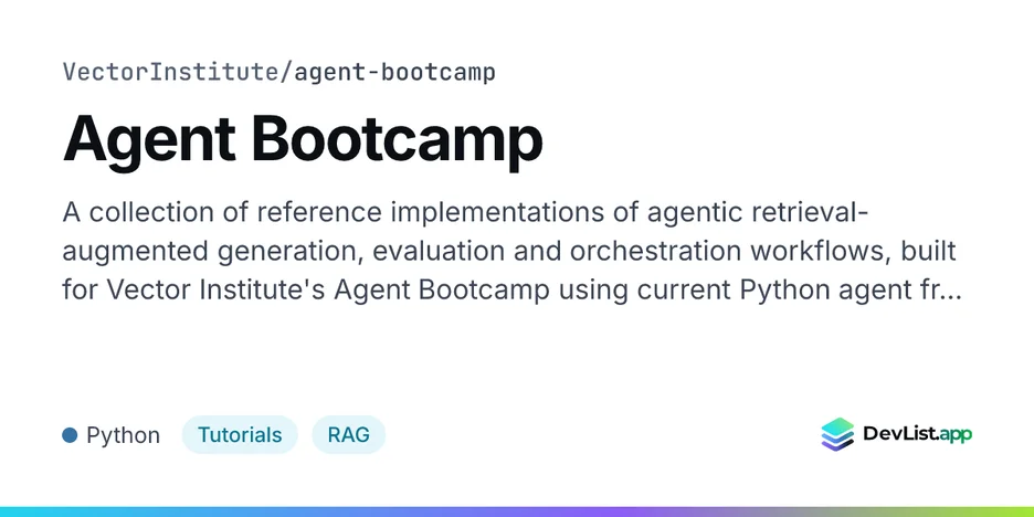 Agent Bootcamp