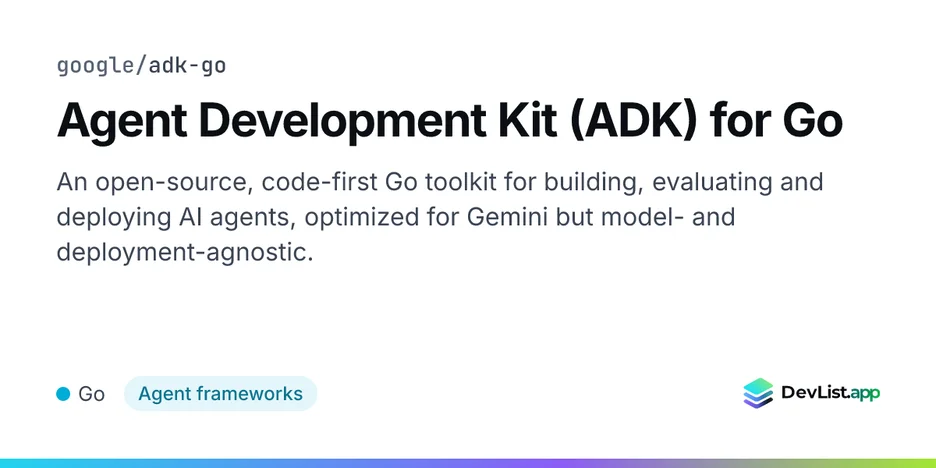 Agent Development Kit (ADK) for Go