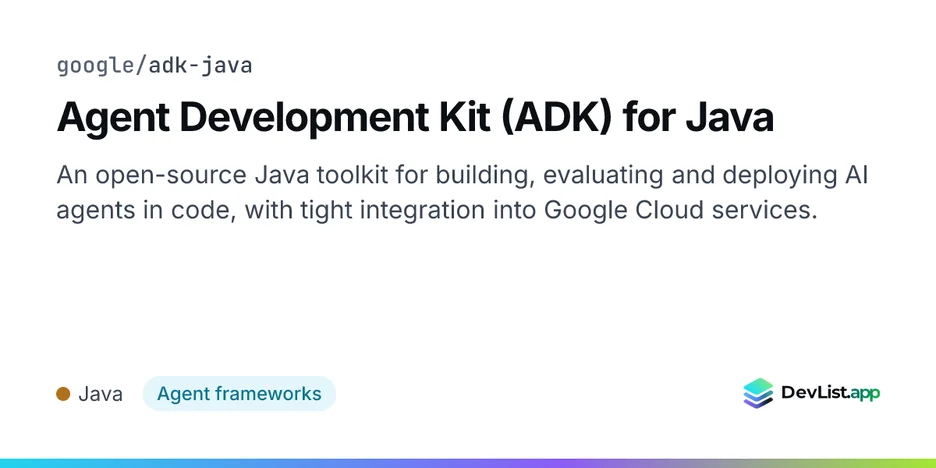 Agent Development Kit (ADK) for Java
