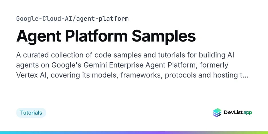 Agent Platform Samples