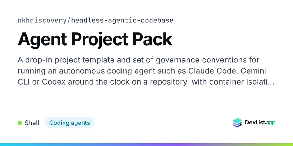 Agent Project Pack