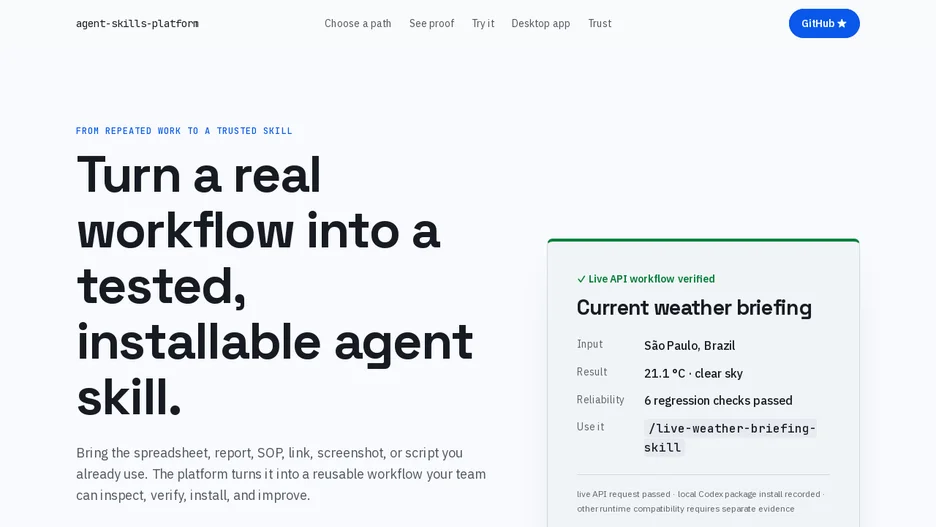 Agent Skills Platform