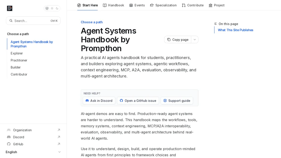 Agent Systems Handbook by Prompthon