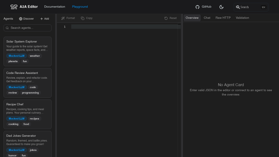 Agent2Agent Editor