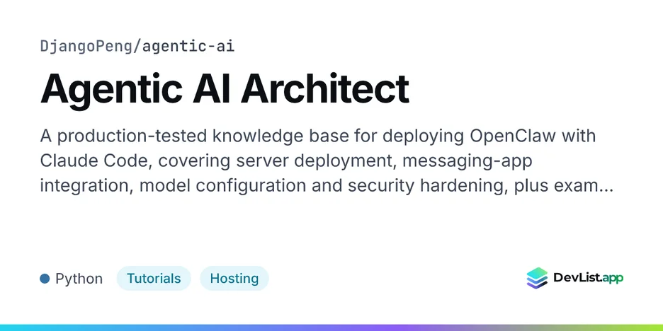 Agentic AI Architect