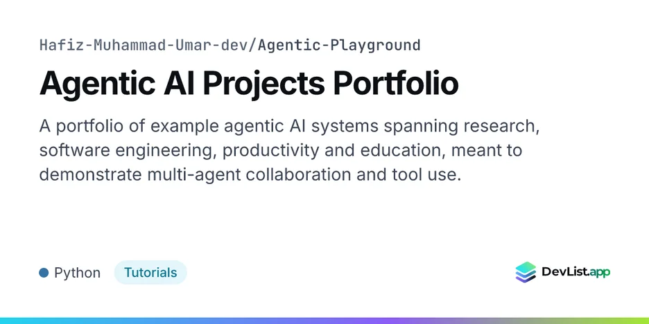 Agentic AI Projects Portfolio