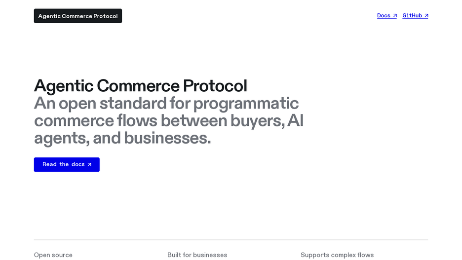 Agentic Commerce Protocol (ACP)