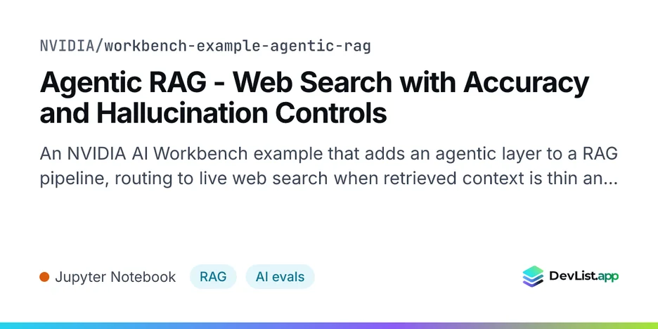 Agentic RAG - Web Search with Accuracy and Hallucination Controls