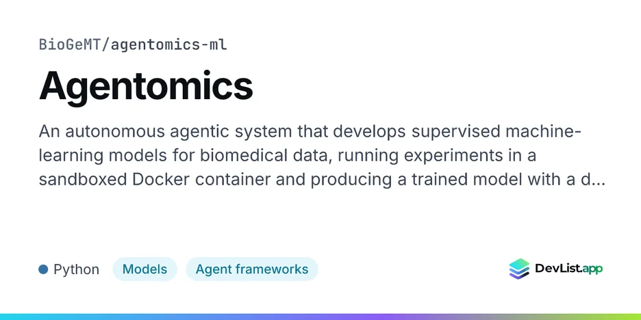 Agentomics