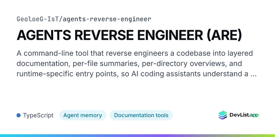 AGENTS REVERSE ENGINEER (ARE)