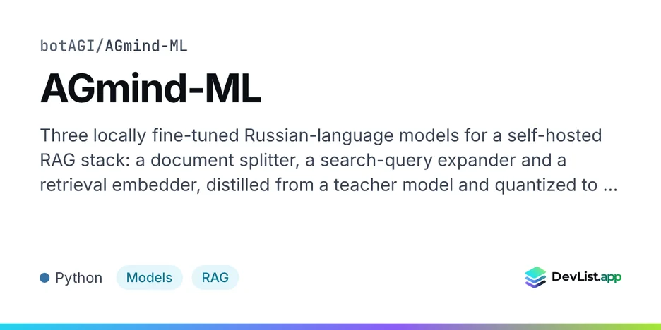 AGmind-ML