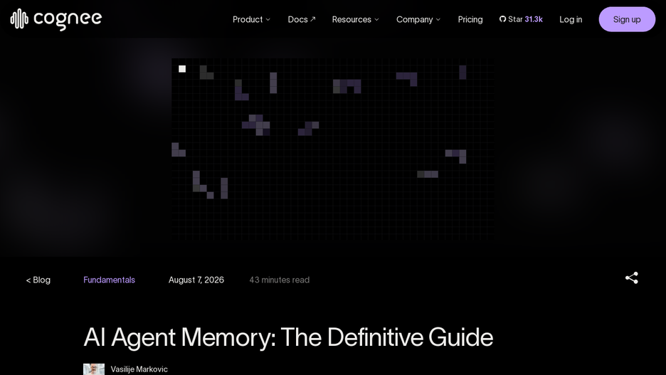AI Agent Memory: The Definitive Guide