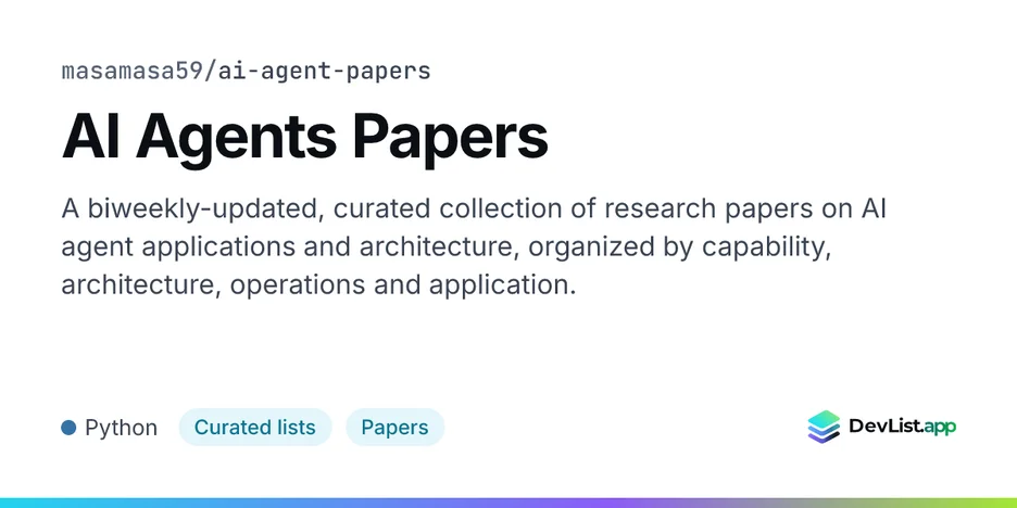 AI Agents Papers