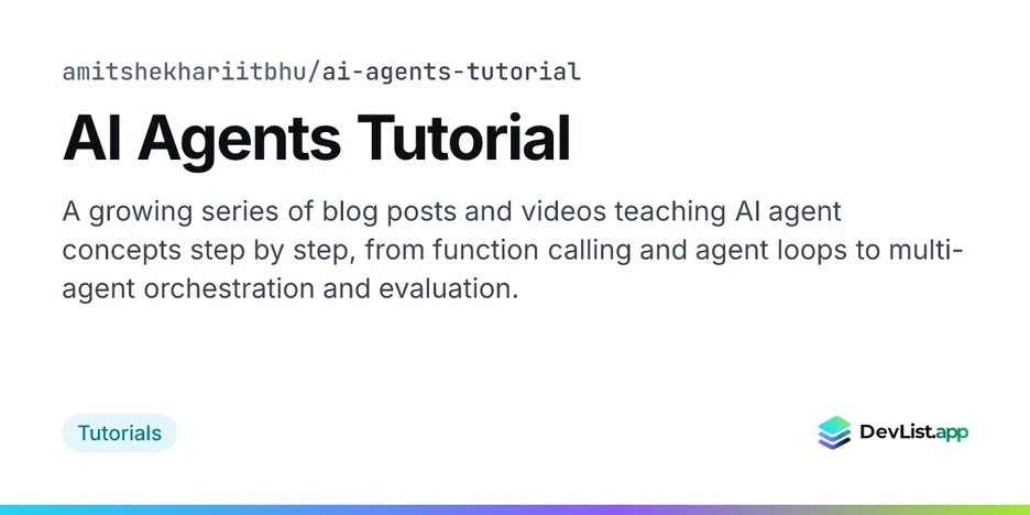 AI Agents Tutorial
