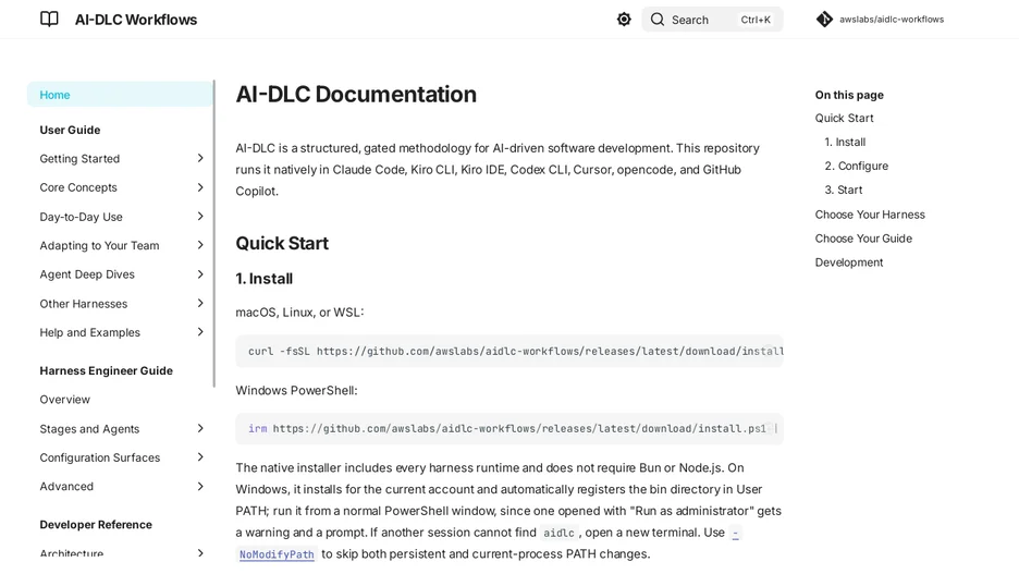 AI-DLC - one core, many harnesses