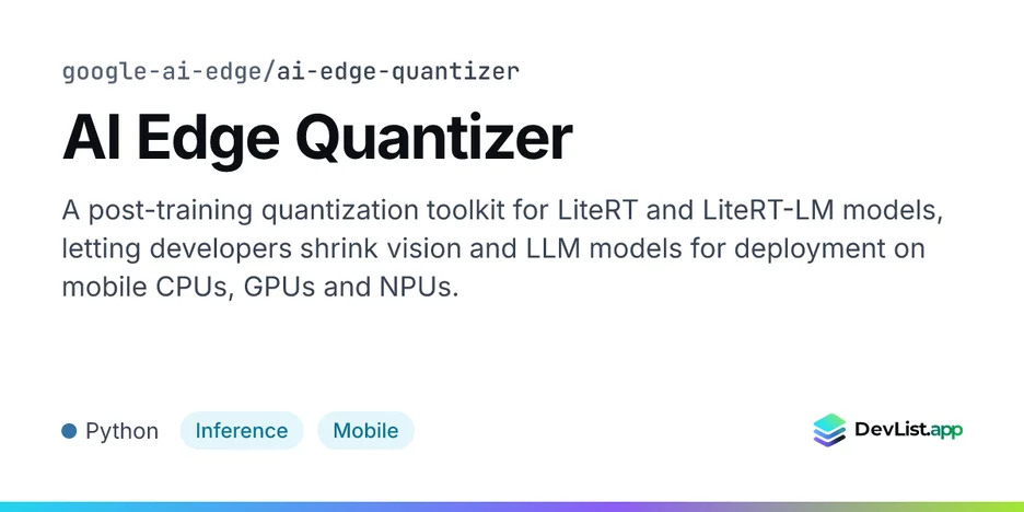 AI Edge Quantizer
