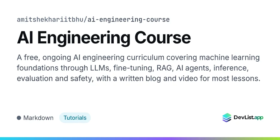 AI Engineering Course
