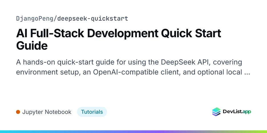 AI Full-Stack Development Quick Start Guide