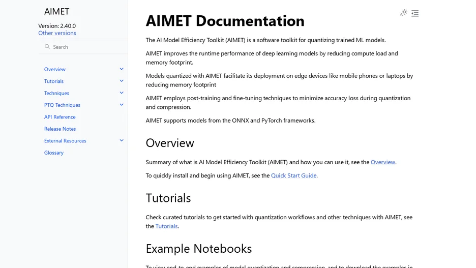 AI Model Efficiency Toolkit (AIMET)