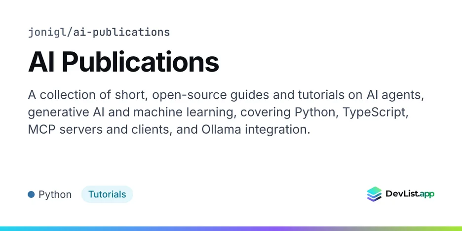 AI Publications