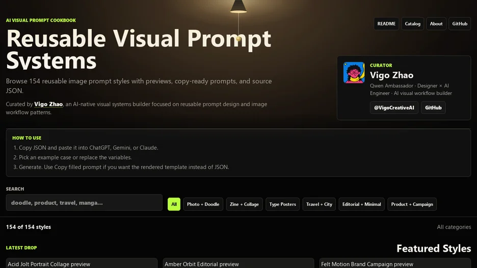 AI Visual Prompt Cookbook