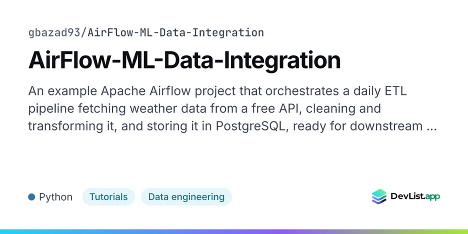 AirFlow-ML-Data-Integration