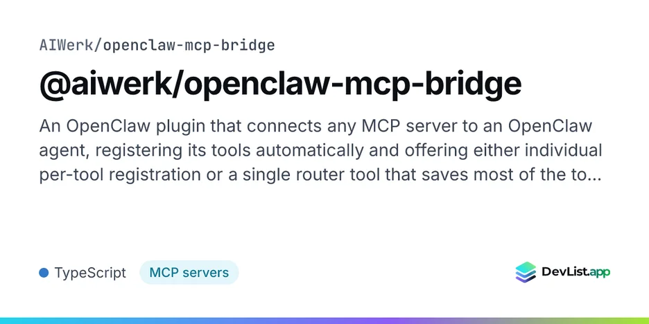 @aiwerk/openclaw-mcp-bridge