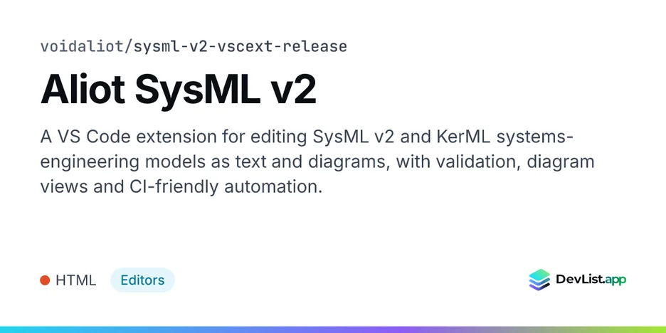 Aliot SysML v2