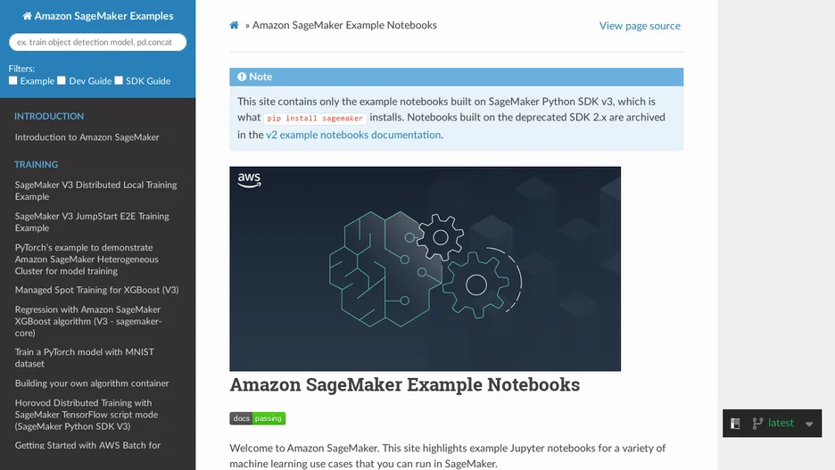 Amazon SageMaker Examples
