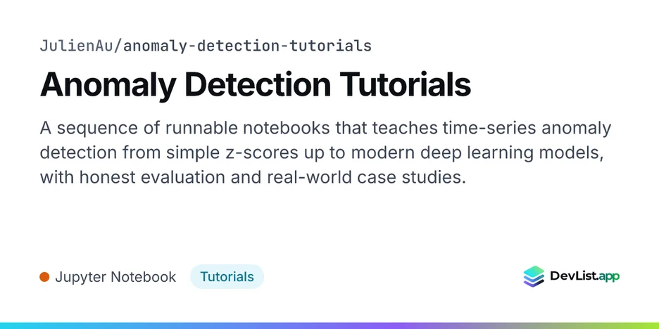 Anomaly Detection Tutorials