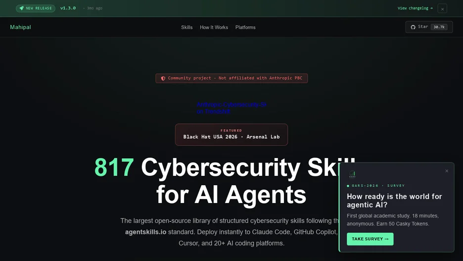 Anthropic Cybersecurity Skills