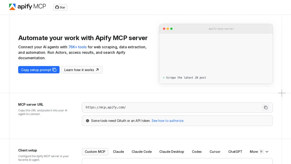 Apify MCP Server