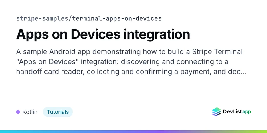 Apps on Devices integration