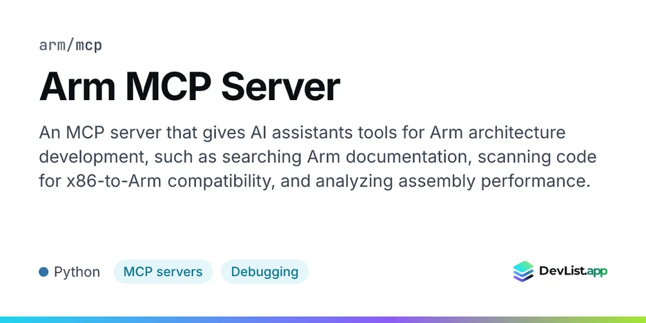 Arm MCP Server