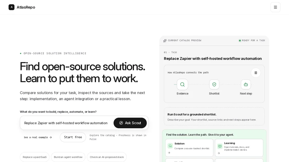 AtlasRepo Open Source Catalog
