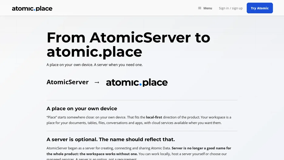 Atomic Server