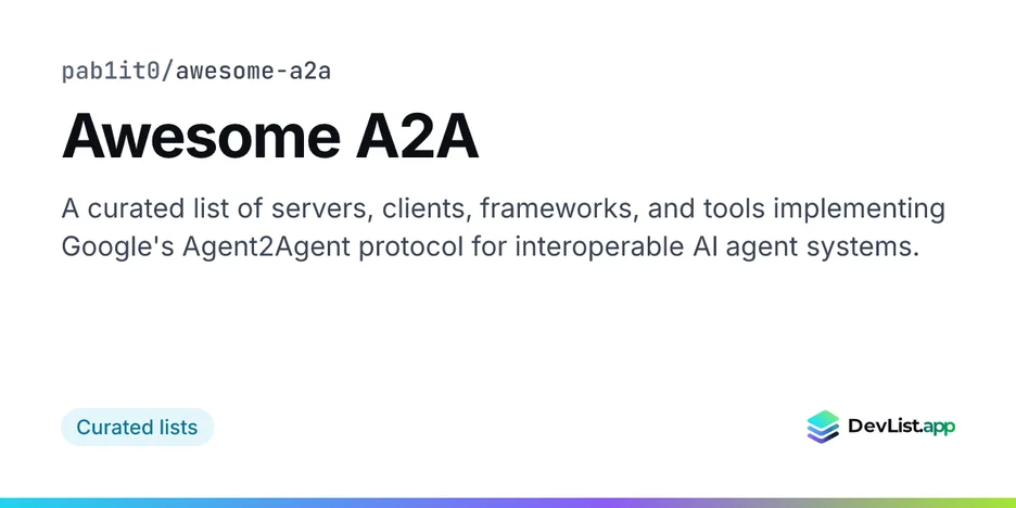 Awesome A2A