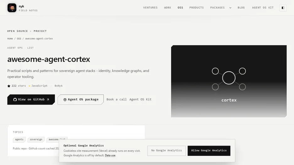 Awesome Agent Cortex