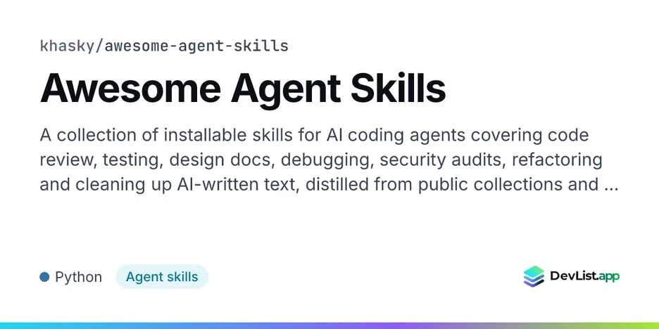 Awesome Agent Skills