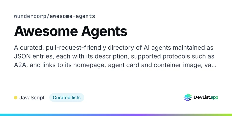Awesome Agents