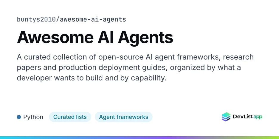 Awesome AI Agents