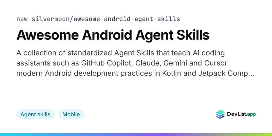 Awesome Android Agent Skills