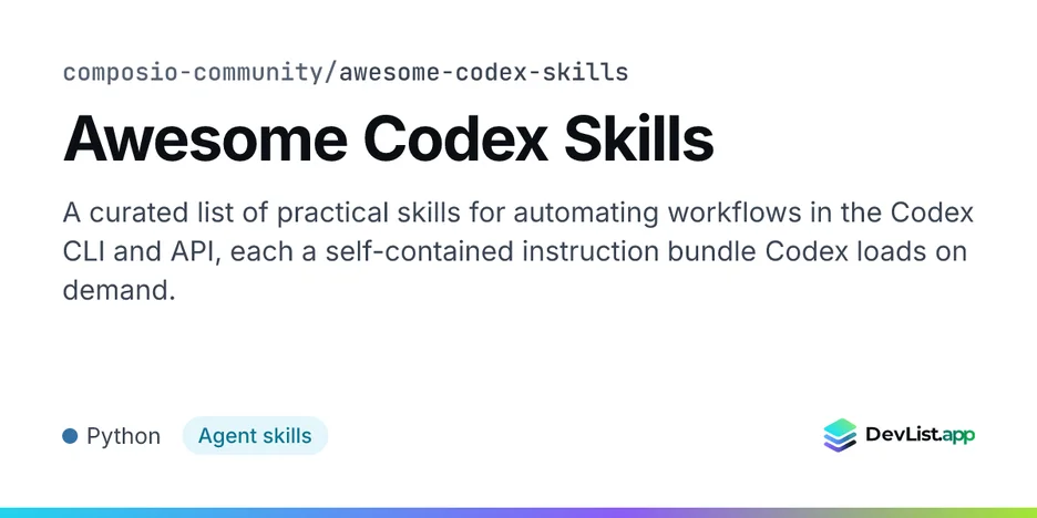 Awesome Codex Skills