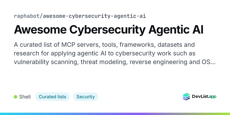 Awesome Cybersecurity Agentic AI