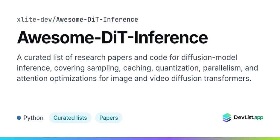 Awesome-DiT-Inference